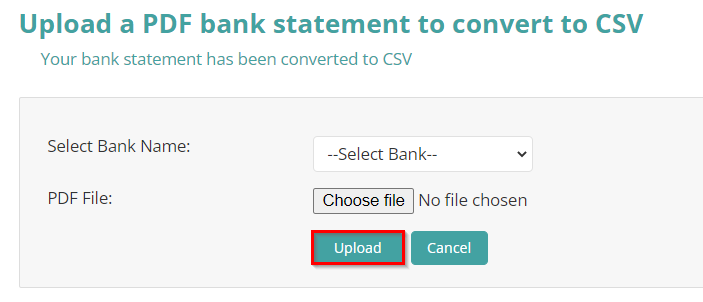 Convert Pdf Bank Statements Into Csv Files Using Nomisma 7163